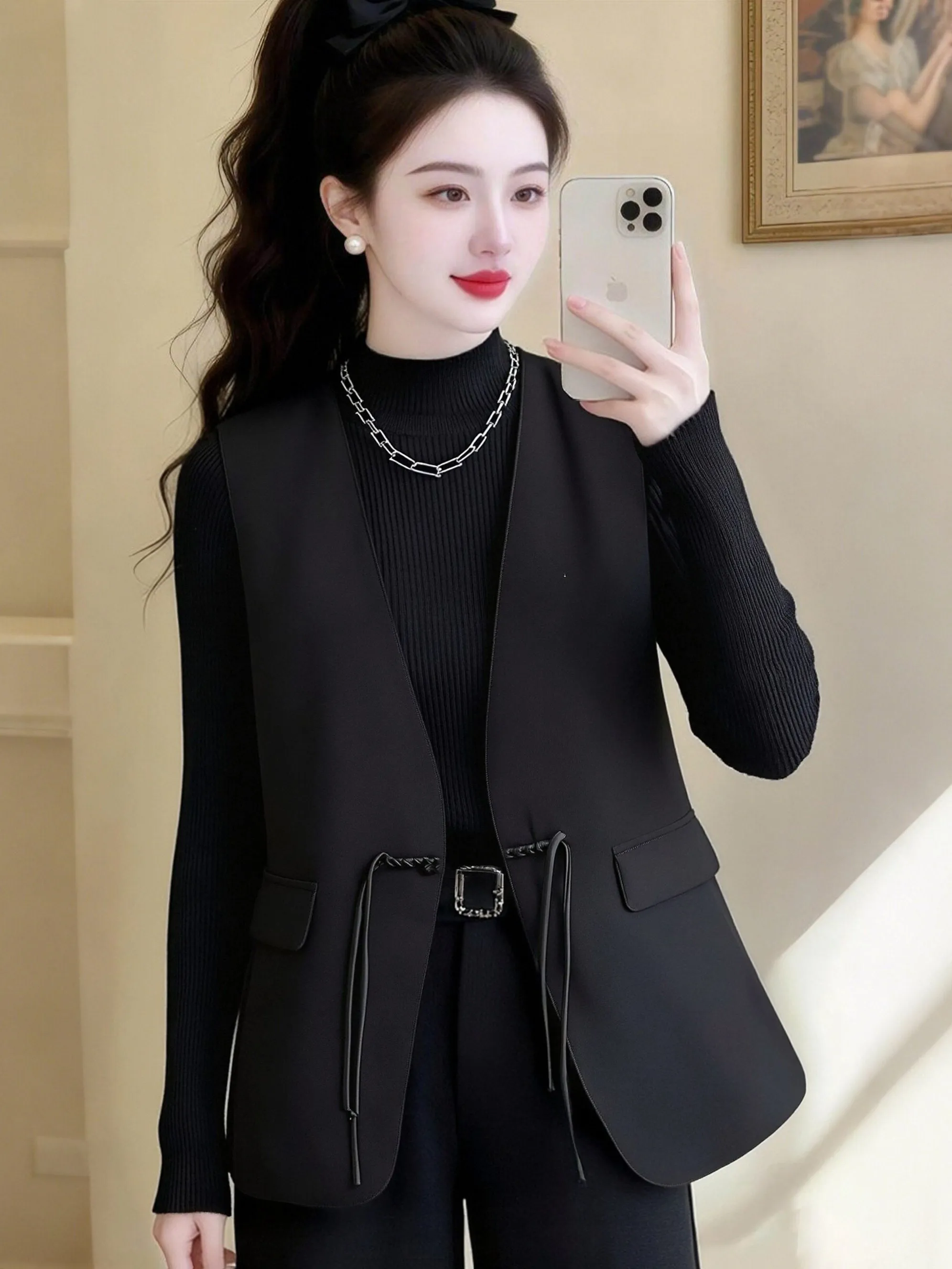 Chinese Style Casual Leisure Suit Vest Sleeveless Women's High-End Feel Spring Autumn New Style Fashionable Inner Wear
Chinese Style Casual Leisure Suit Vest Sleeveless Women's High-End Feel Spring Autumn New Style Fashionable Inner Wear