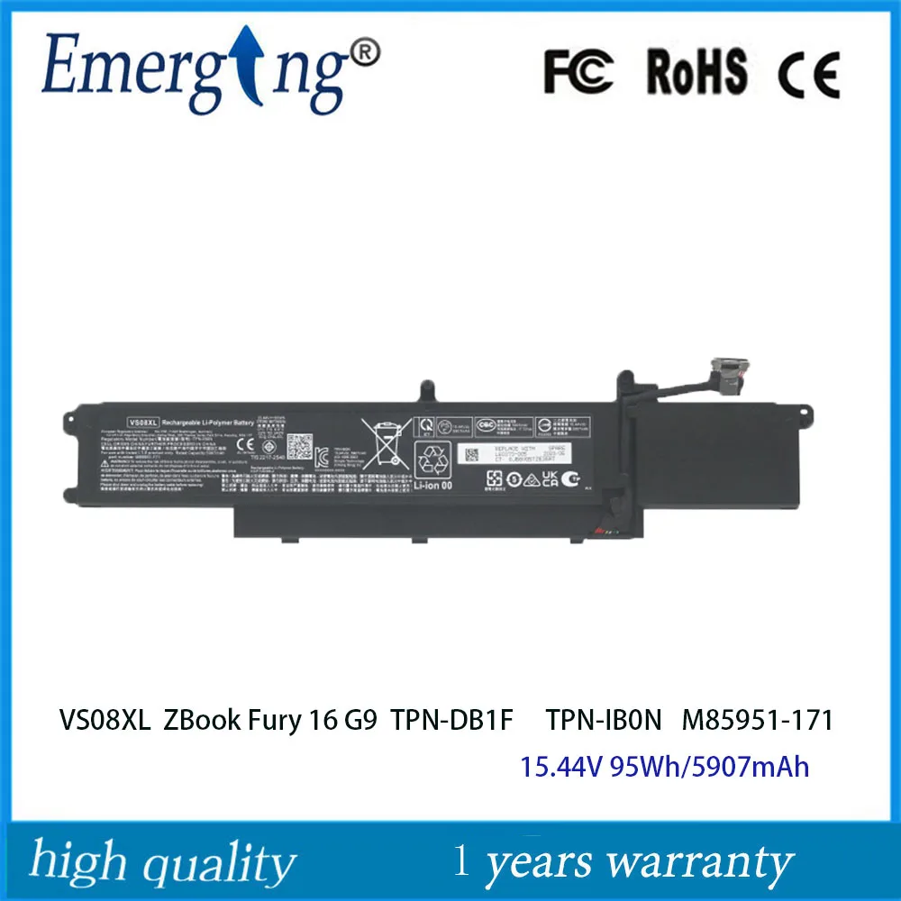Аккумулятор для ноутбука 15,44 В, 95 Втч VS08XL для HP ZBook Fury 16 G9 M85951-171 M85951-271 TPN-DB1F TPN-IB0N M86087-005
Аккумулятор для ноутбука 15,44 В, 95 Втч VS08XL для HP ZBook Fury 16 G9 M85951-171 M85951-271 TPN-DB1F TPN-IB0N M86087-005