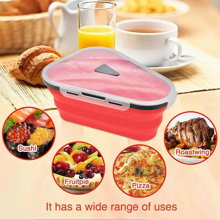Triangular Pizza Box - Food Silicone Foldable Design with 5 Bonus Trays | Reusable Triangle For Pizza Packing Box
Triangular Pizza Box - Food Silicone Foldable Design with 5 Bonus Trays | Reusable Triangle For Pizza Packing Box