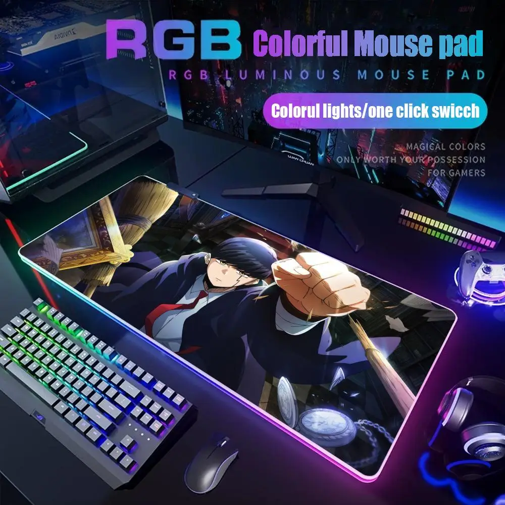 Коврик для мыши Mashle Magic and Muscles, геймерский настольный коврик с RGB-подсветкой, светодиодный коврик для мыши, игровые аксессуары, настольный коврик, большой коврик для мыши
Коврик для мыши Mashle Magic and Muscles, геймерский настольный коврик с RGB-подсветкой, светодиодный коврик для мыши, игровые аксессуары, настольный коврик, большой коврик для мыши