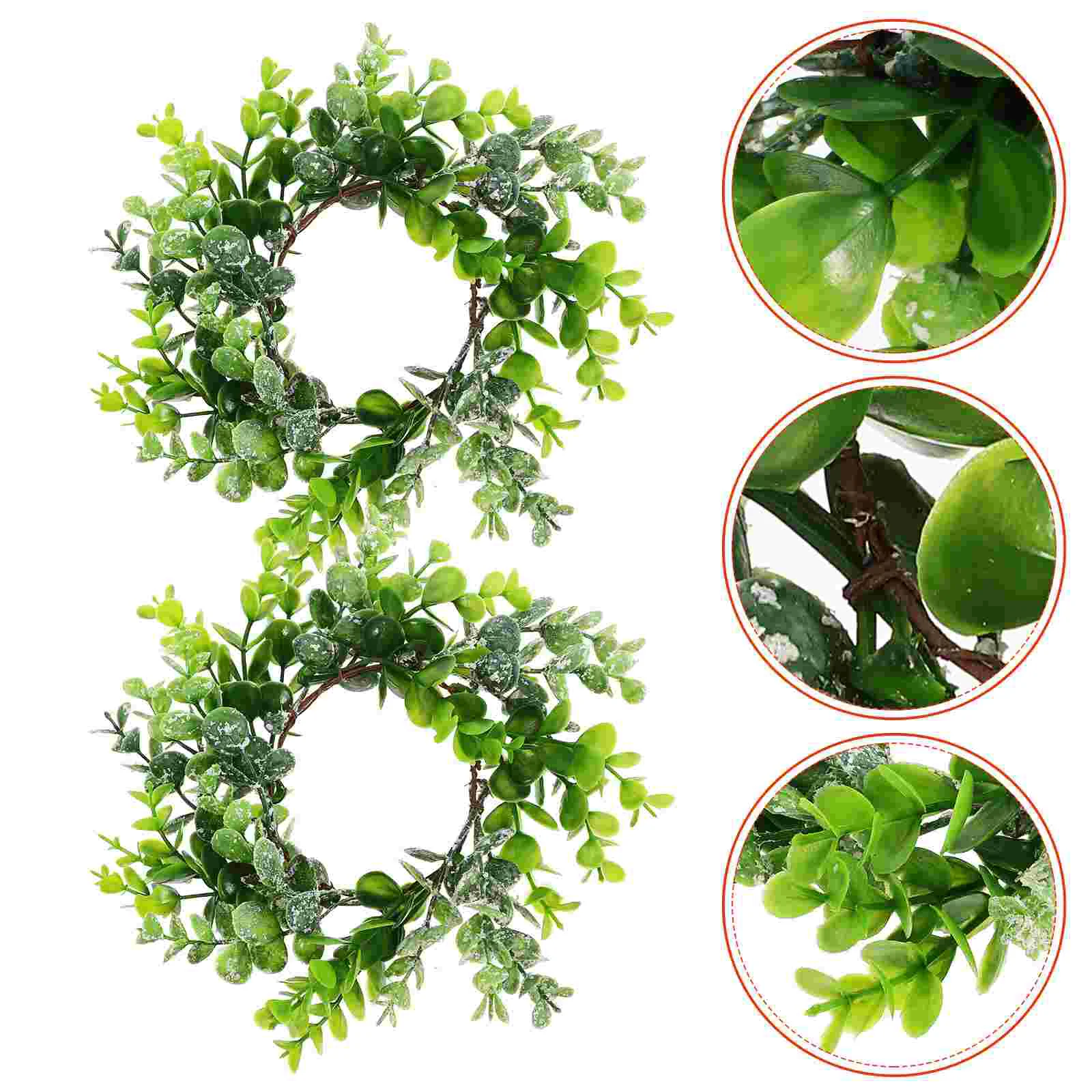 2 Pcs Artificial Garland Hanging Wreath Simulation Eucalyptus Leaf Outdoor Home Decoration Spring Season Plastic Front
2 Pcs Artificial Garland Hanging Wreath Simulation Eucalyptus Leaf Outdoor Home Decoration Spring Season Plastic Front