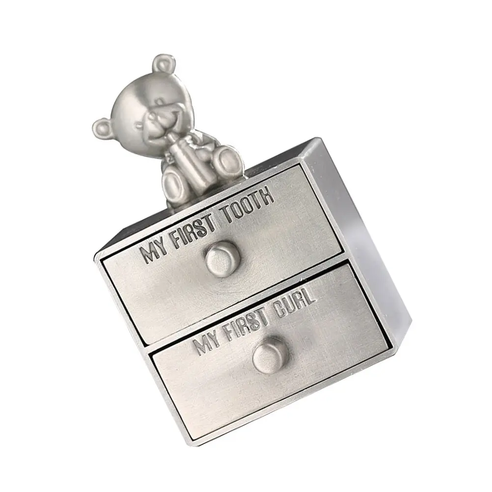 Baby Teeth Keepsake Box Infant Tooth Storage Portable Practical Silver Alloy 2 Drawers Hair Teeth Growth Souvenir
Baby Teeth Keepsake Box Infant Tooth Storage Portable Practical Silver Alloy 2 Drawers Hair Teeth Growth Souvenir