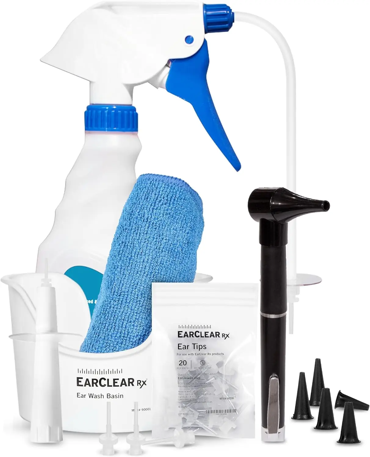 Complete At-Home Ear Cleaning Kit for Adults & Kids - Flexible Tips, Basin, Towel, Otoscope Penlight
Complete At-Home Ear Cleaning Kit for Adults & Kids - Flexible Tips, Basin, Towel, Otoscope Penlight