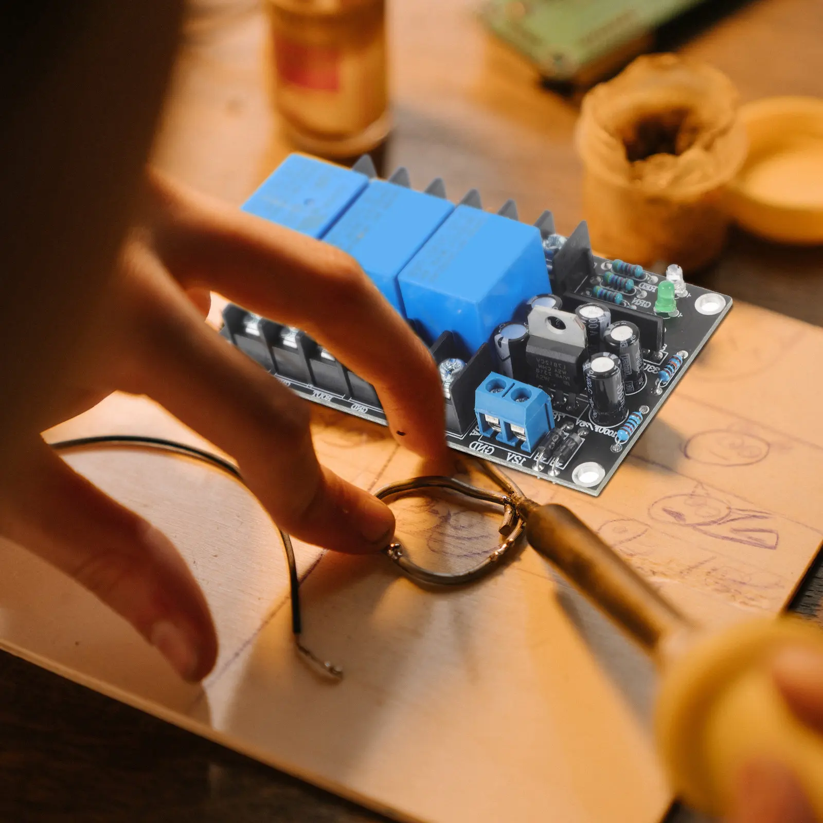 Плата усилителя толщиной 1,6 мм, модуль аудиоусилителя, индикатор мощности, стерео цифровой усилитель для домашнего аудио-сабвуфера
Плата усилителя толщиной 1,6 мм, модуль аудиоусилителя, индикатор мощности, стерео цифровой усилитель для домашнего аудио-сабвуфера