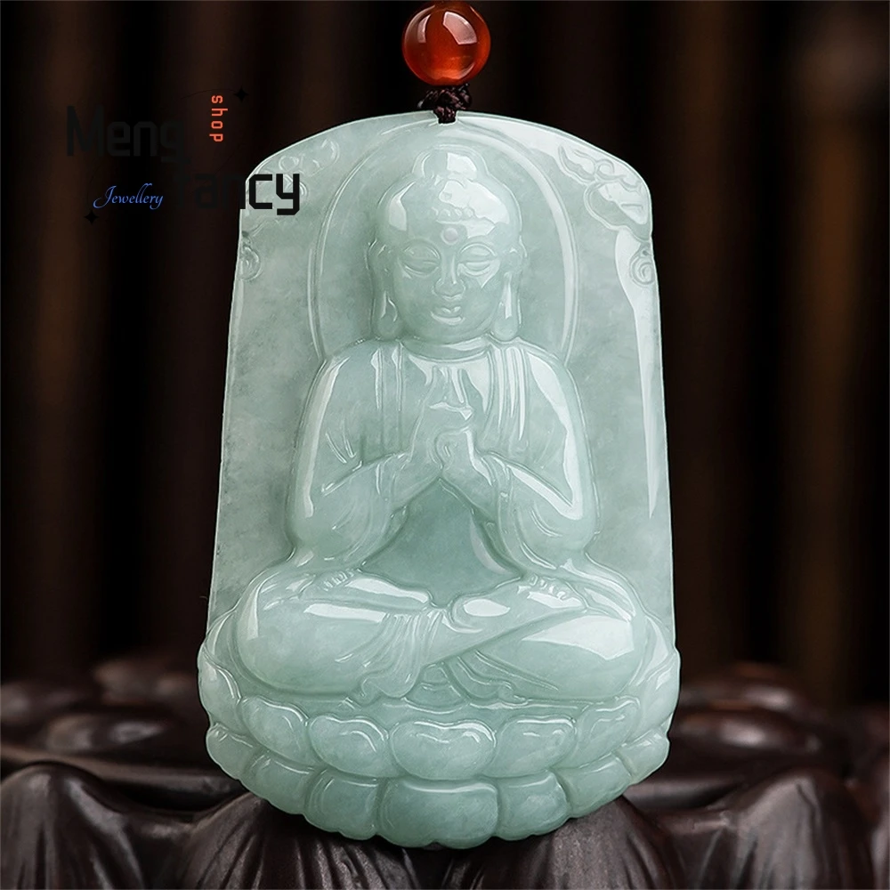 High-Grade Natural Myanmar A Goods Jade Big Day Tathagata Ice Jade Pendant Zodiac Sheep Monkey Patron Saint Ben Life Buddha
High-Grade Natural Myanmar A Goods Jade Big Day Tathagata Ice Jade Pendant Zodiac Sheep Monkey Patron Saint Ben Life Buddha