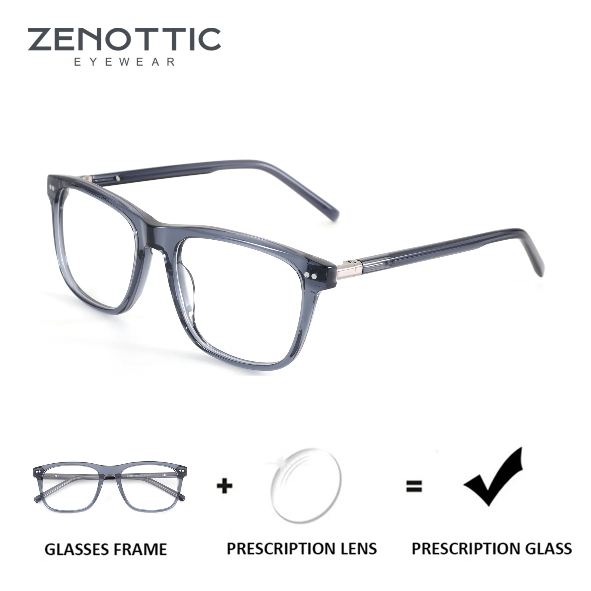 ZENOTTIC (L Size) Square Acetate Prescription Glasses For Progressive Custom Lenses Myopia Optical Eyewear
ZENOTTIC (L Size) Square Acetate Prescription Glasses For Progressive Custom Lenses Myopia Optical Eyewear