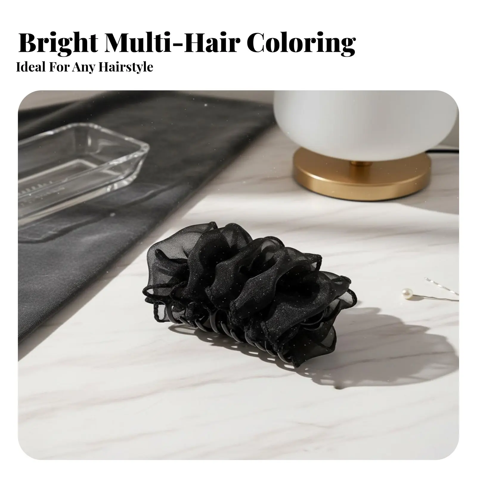Ruffled Textile Grip Fastener Airy-Like Shape Floral Scrunchie Fastener Flower Hair Grip Elegant Design Large Floral Updo Holder
Ruffled Textile Grip Fastener Airy-Like Shape Floral Scrunchie Fastener Flower Hair Grip Elegant Design Large Floral Updo Holder