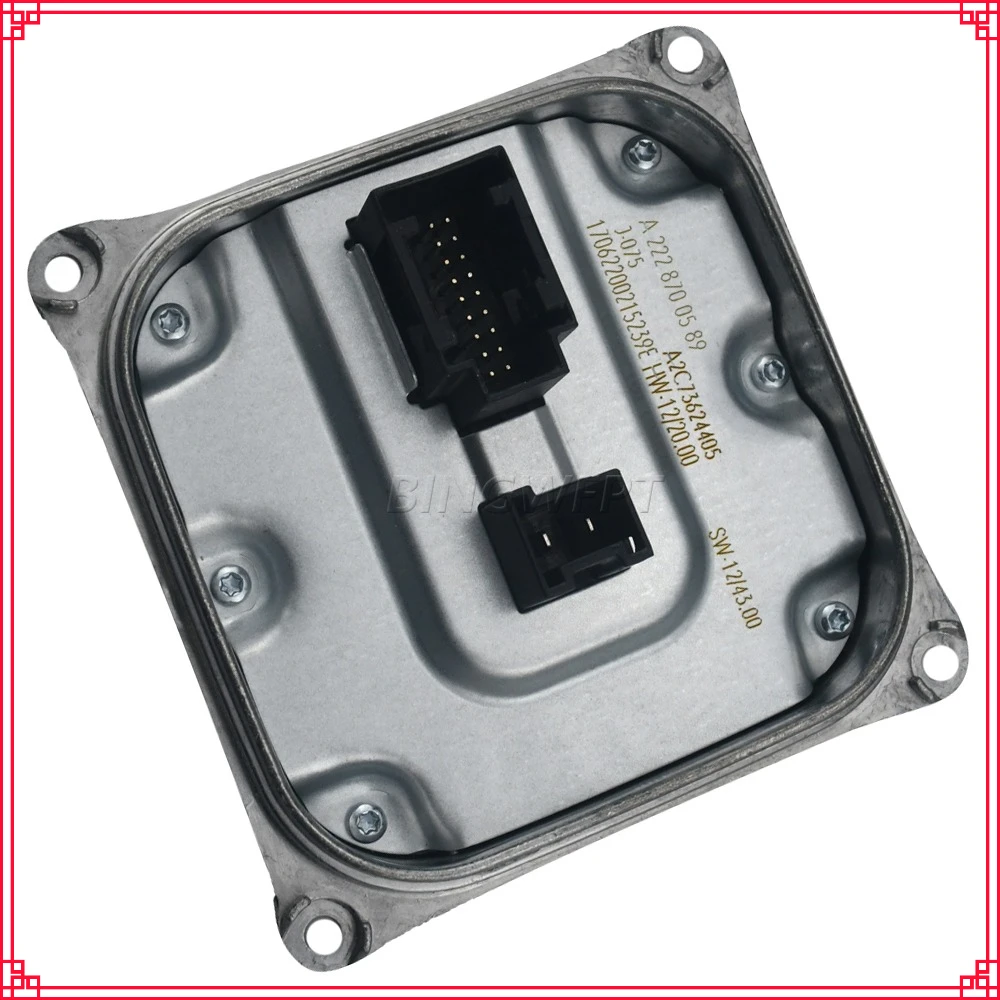 Модуль регулятора напряжения светодиодного балласта фар BINGWFPT A2228700589 для Mercedes-Benz E-класса W205 W212 W448 X218 A207 W222
Модуль регулятора напряжения светодиодного балласта фар BINGWFPT A2228700589 для Mercedes-Benz E-класса W205 W212 W448 X218 A207 W222