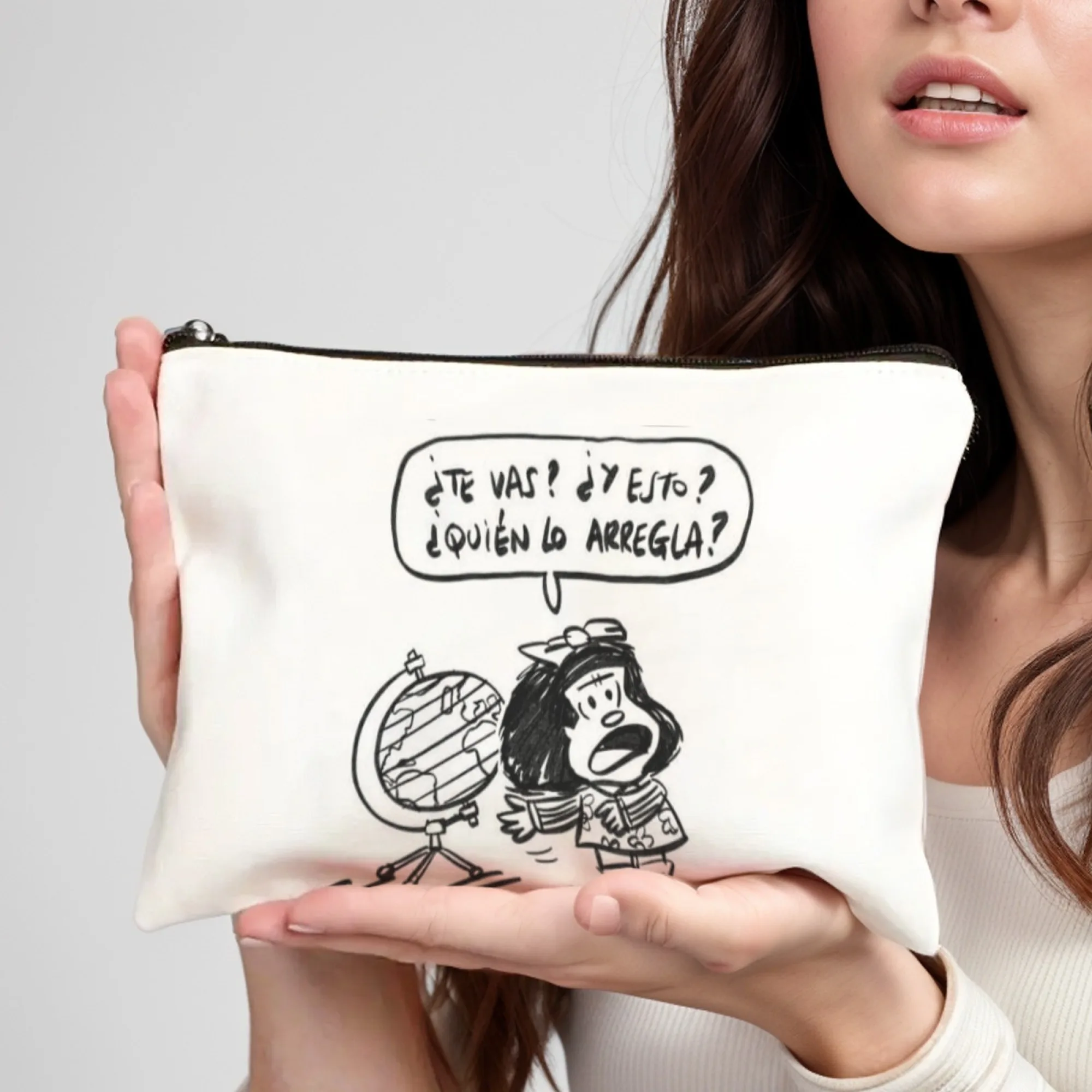 Mafalda Makeup Brush Bag Women's Organizer Cosmetic Bag Soft Foldable Make Up Portable Storage Travel Toiletry Bag Pencil Bag
Mafalda Makeup Brush Bag Women's Organizer Cosmetic Bag Soft Foldable Make Up Portable Storage Travel Toiletry Bag Pencil Bag
