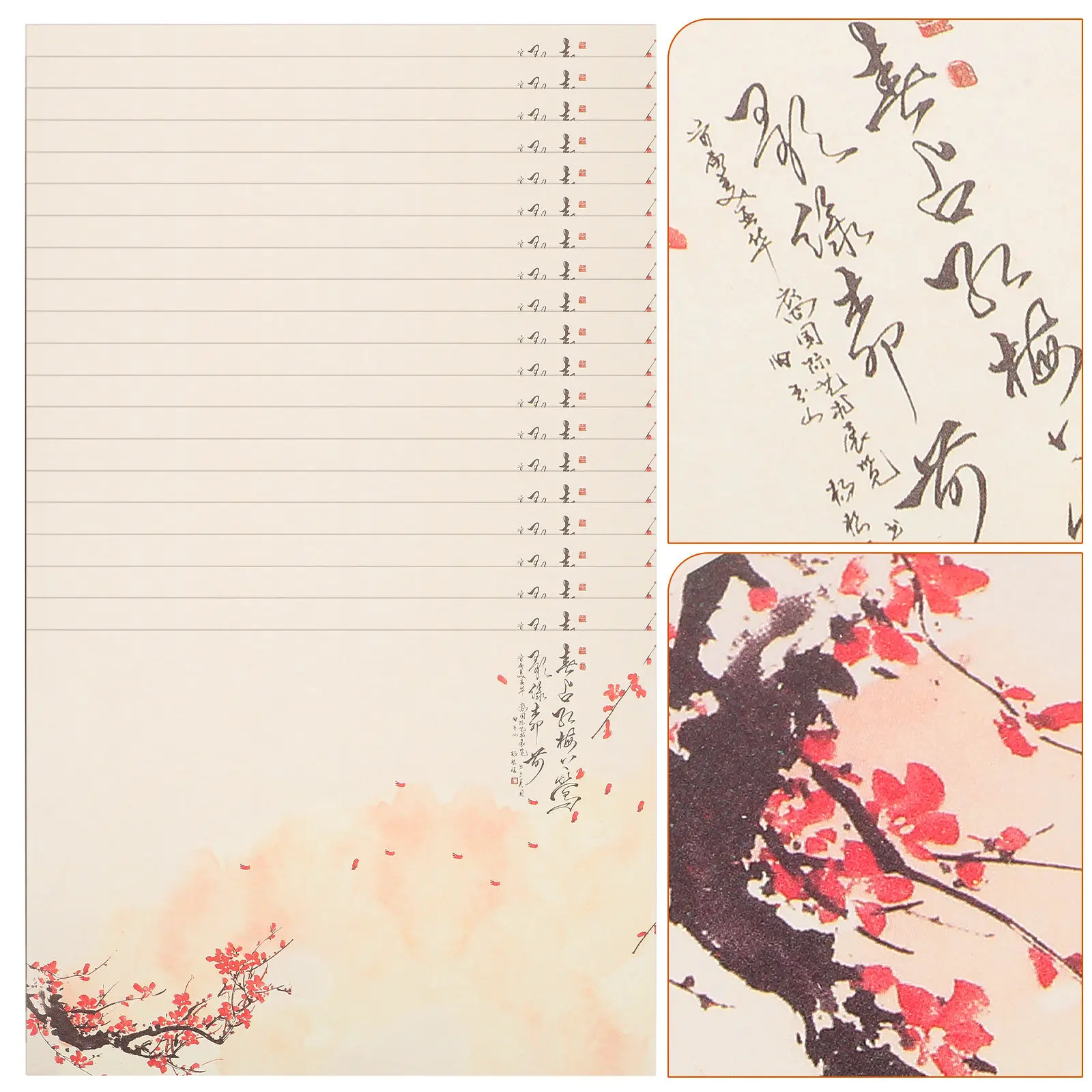 80 Sheets Plum Blossom Letter Paper Vintage Style Thick Writing Paper Stationery for Greeting Cards Notes Invitations Creative
80 Sheets Plum Blossom Letter Paper Vintage Style Thick Writing Paper Stationery for Greeting Cards Notes Invitations Creative