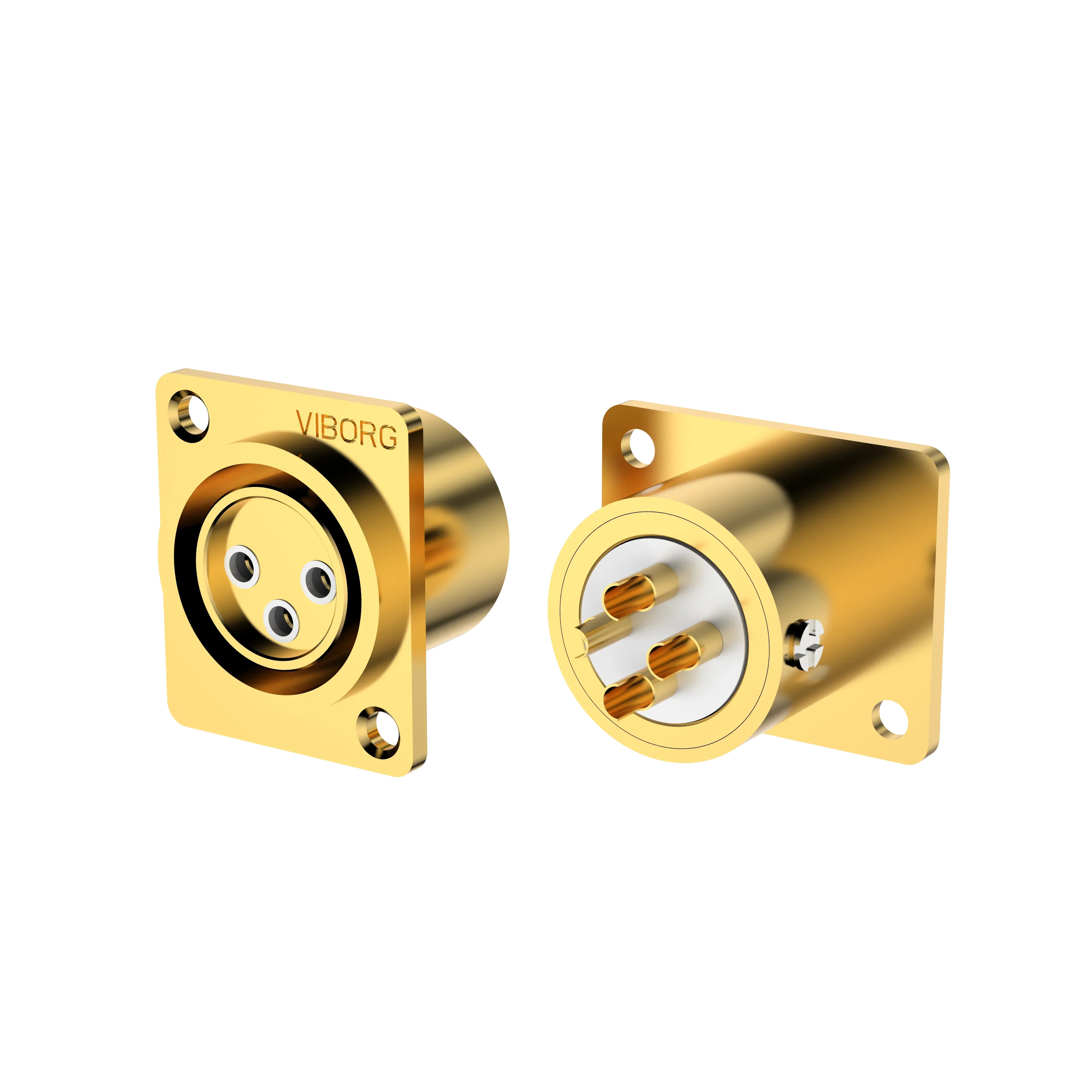 Viborg CM203G CF203G Pure Copper Gold XLR 3-Pin Male Female Panel Power Mount Socket Jack - Audio XLR Plug Connector
Viborg CM203G CF203G Pure Copper Gold XLR 3-Pin Male Female Panel Power Mount Socket Jack - Audio XLR Plug Connector