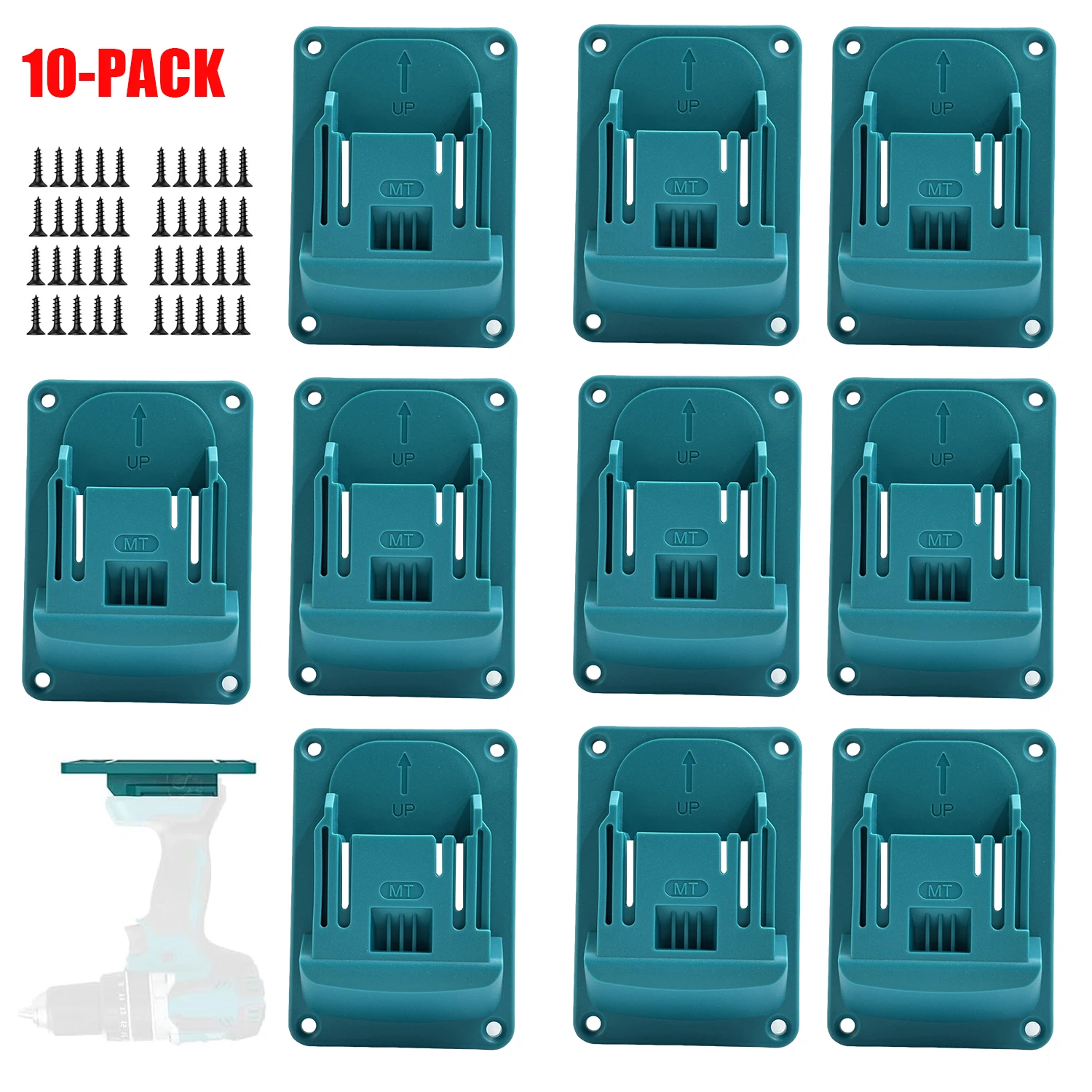 1/5/10PCS Tool Drill Mount Holder Compatible for Makita 18V Li-ion Drills, Heavy Duty ABS Tools Wall Dock Hanger for Workshop
1/5/10PCS Tool Drill Mount Holder Compatible for Makita 18V Li-ion Drills, Heavy Duty ABS Tools Wall Dock Hanger for Workshop