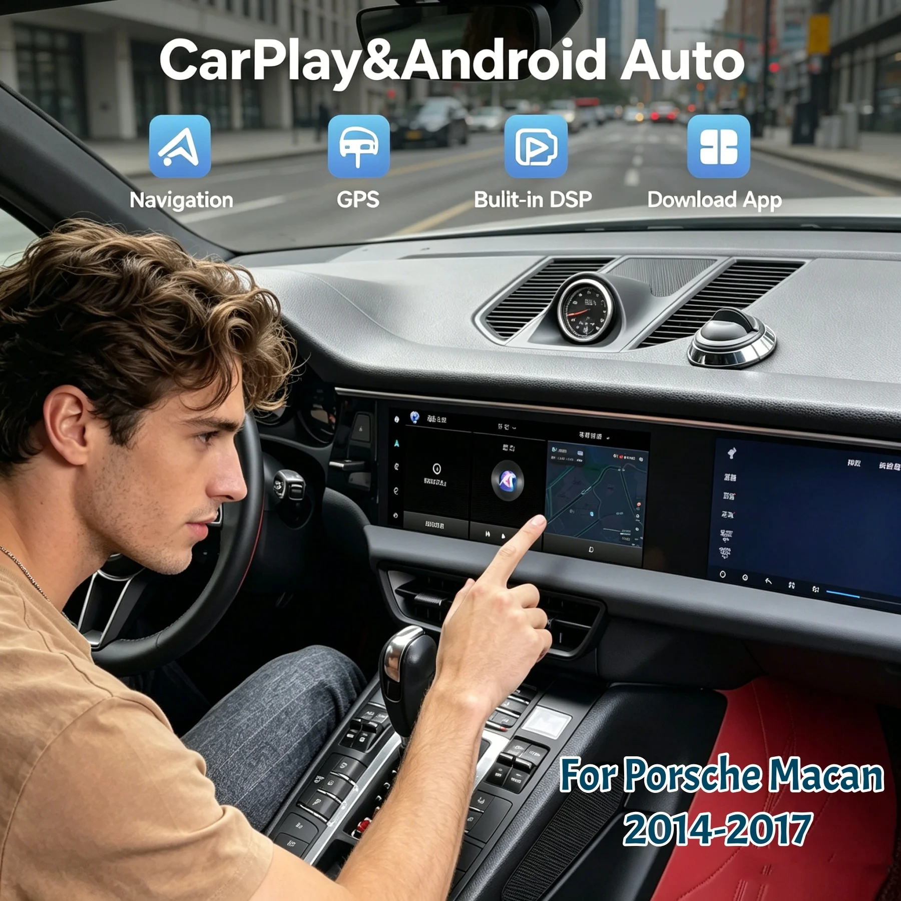 LHD RHD 12.3+12.3 Inch Dual Screen Android Car Radio For Porsche Macan 2014-2017 Multimedia Video Player GPS Navigation Carplay
LHD RHD 12.3+12.3 Inch Dual Screen Android Car Radio For Porsche Macan 2014-2017 Multimedia Video Player GPS Navigation Carplay