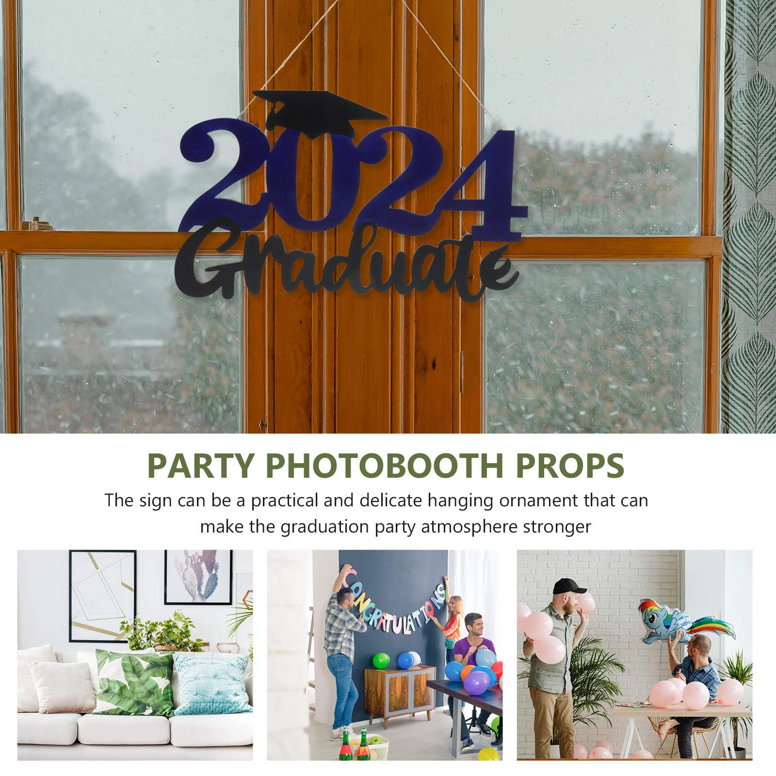 2024 Graduation Wooden Sign Decoration Hanging Photo Booth Prop For Home School Classroom Diy Party Decor Selfie Ornament
2024 Graduation Wooden Sign Decoration Hanging Photo Booth Prop For Home School Classroom Diy Party Decor Selfie Ornament
