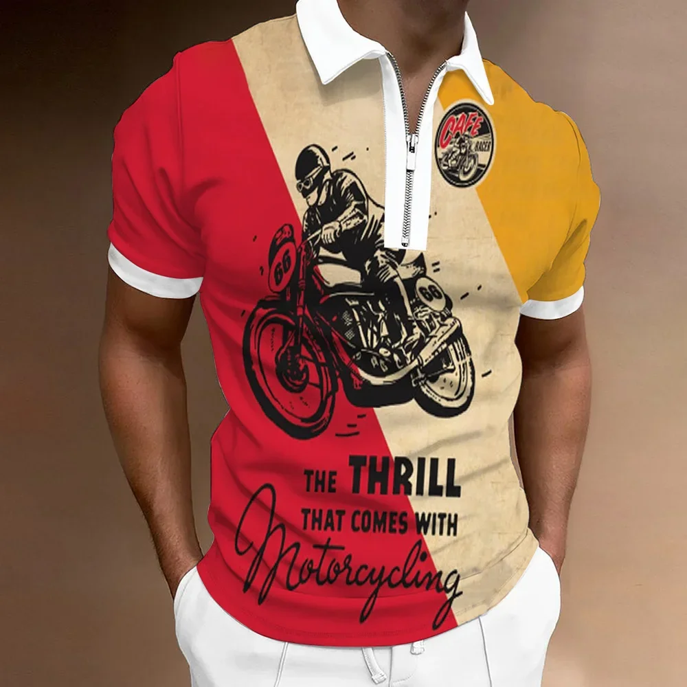 Motorcycle Print Polo Tshirt Men olo Shirt Men Summer Stritching Men's Shorts Sleeve Polo Business Clothes Luxury Men Tee Shirt
Motorcycle Print Polo Tshirt Men olo Shirt Men Summer Stritching Men's Shorts Sleeve Polo Business Clothes Luxury Men Tee Shirt