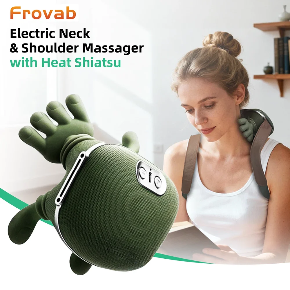 Электрический бионический массажер для шеи и позвоночника Frovab с функцией 3D-разминания для снятия боли, для дома и офиса, отличная идея для подарка
Электрический бионический массажер для шеи и позвоночника Frovab с функцией 3D-разминания для снятия боли, для дома и офиса, отличная идея для подарка