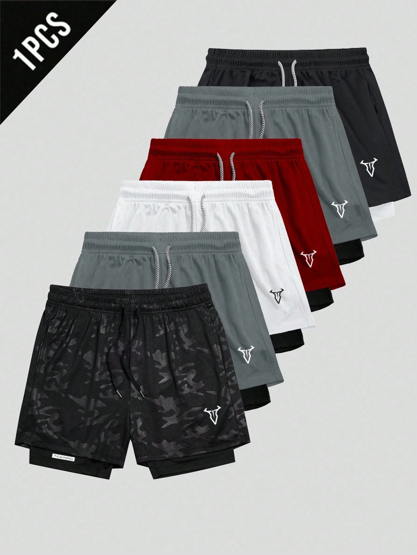 Men's Camo 2-in-1 Gym Shorts Quick Dry Breathable Athletic Training Running Shorts with Built-In Liner and Pocket for Fitness
Men's Camo 2-in-1 Gym Shorts Quick Dry Breathable Athletic Training Running Shorts with Built-In Liner and Pocket for Fitness