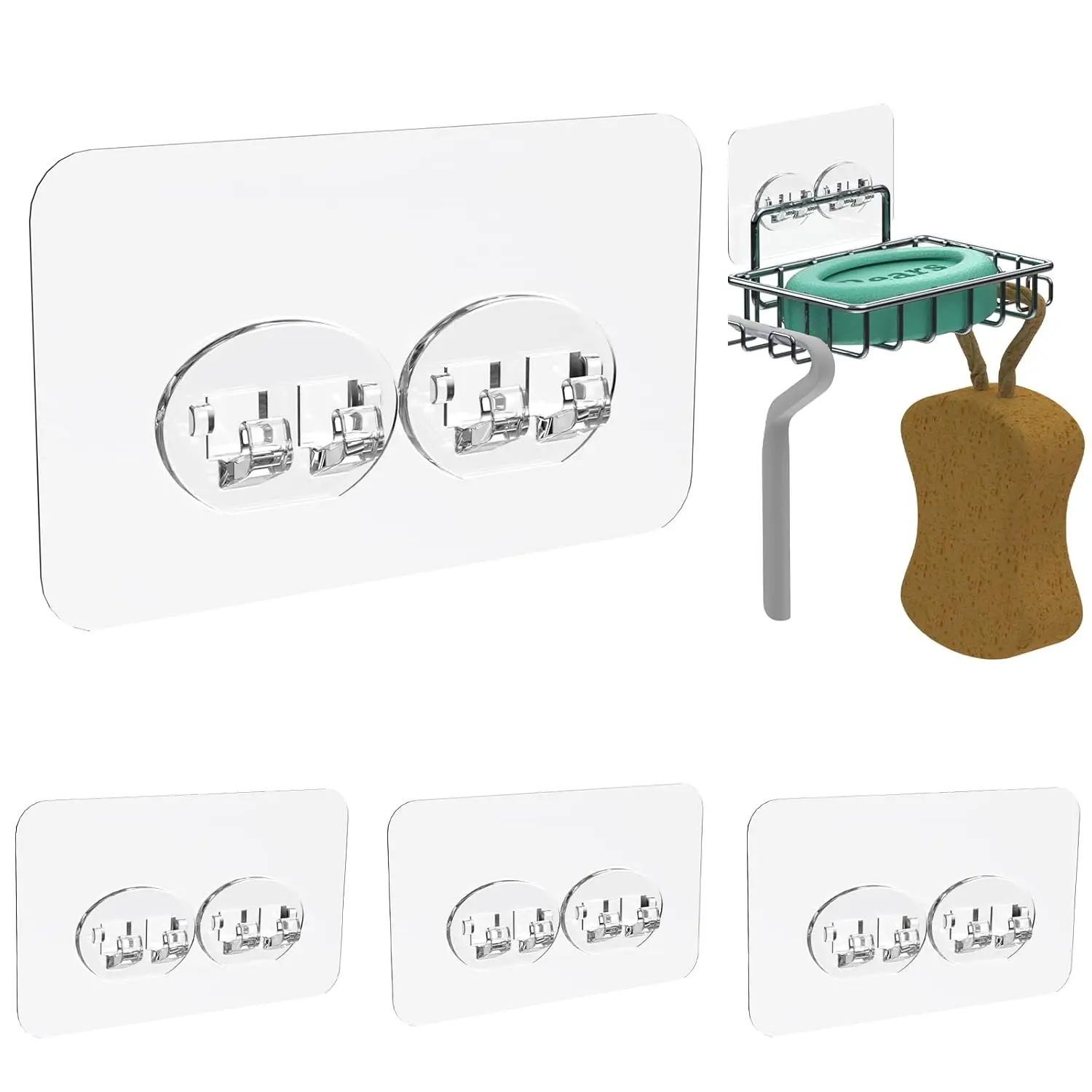 Sponge Holder Adhesive Replacement Hooks, Soap Dish Adhesive Strips, Toothbrush Holders Sticker, Kitchen Sink Caddy Adhesive
Sponge Holder Adhesive Replacement Hooks, Soap Dish Adhesive Strips, Toothbrush Holders Sticker, Kitchen Sink Caddy Adhesive