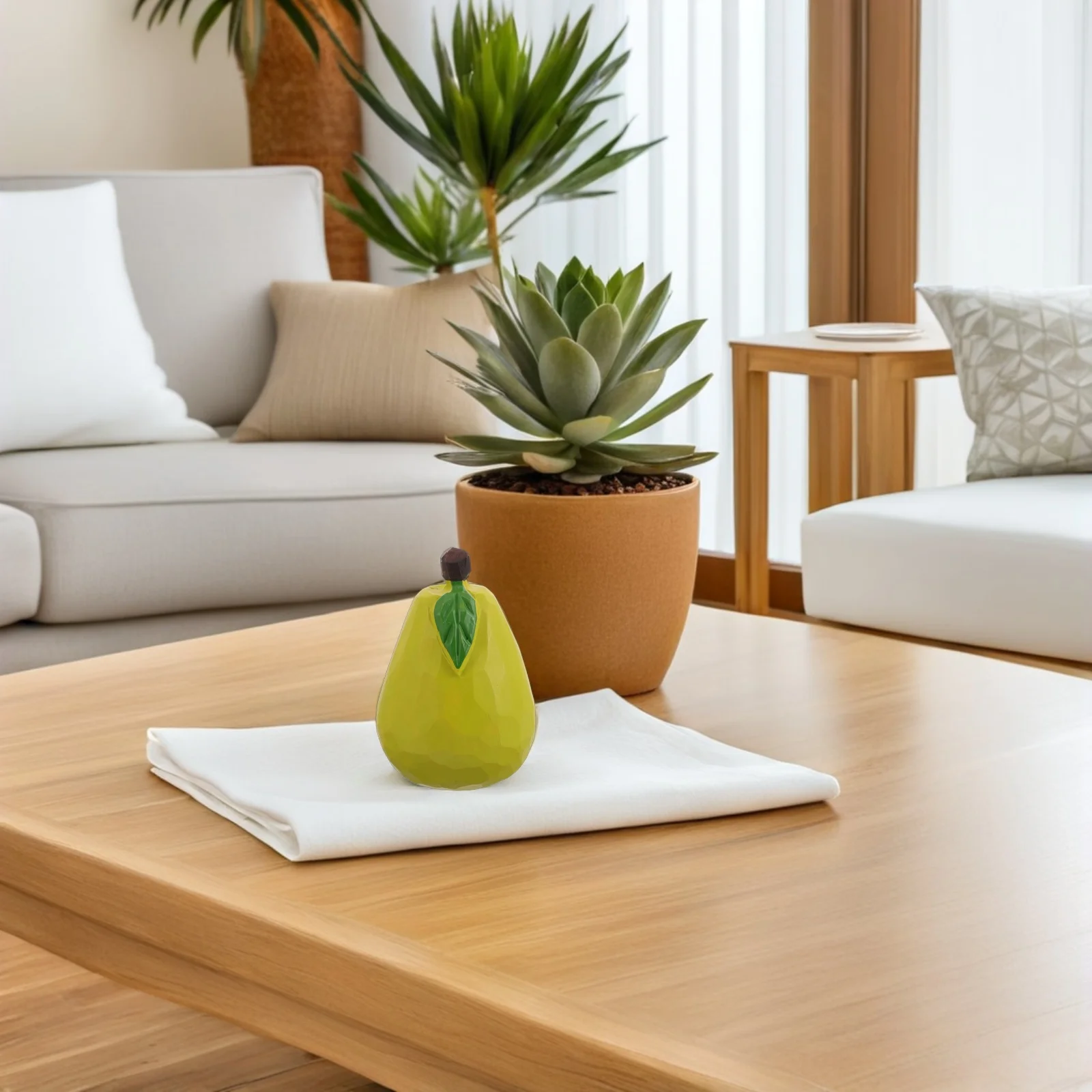Fake Pear Wood Sculpture Hand Carved Wooden Pear Ornament For Home Living Room Study Office Tabletop Decor Lightweight Portable
Fake Pear Wood Sculpture Hand Carved Wooden Pear Ornament For Home Living Room Study Office Tabletop Decor Lightweight Portable