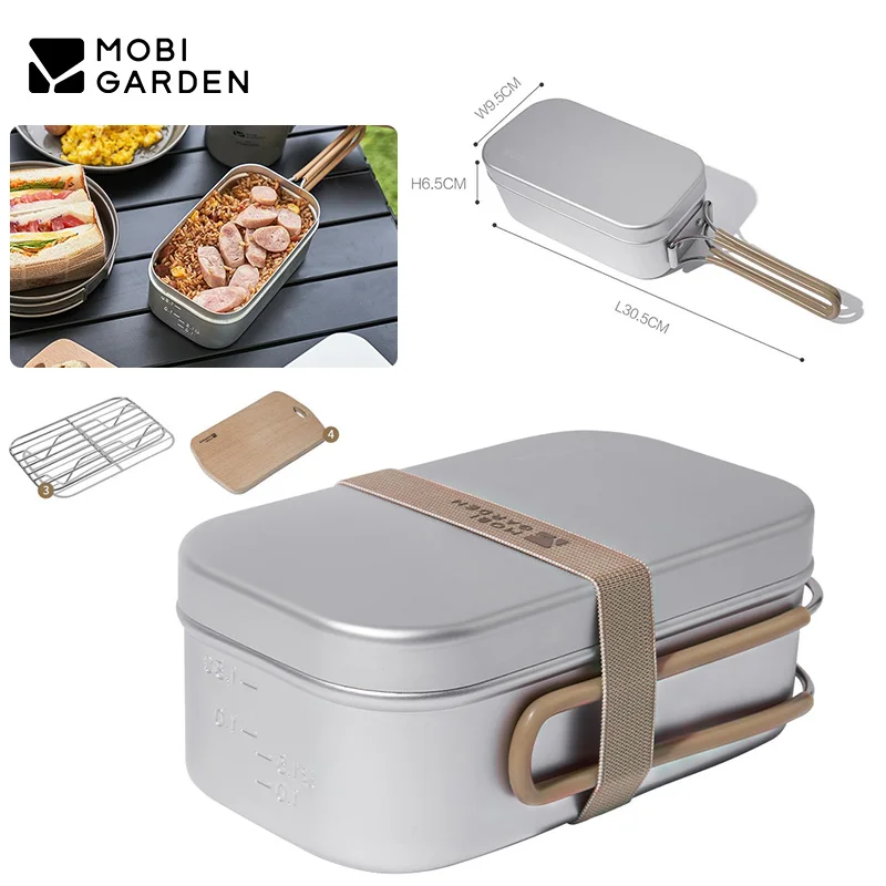 MOBI GARDEN уличная алюминиевая обеденная коробка, легкая коробка для бенто для кемпинга, пикника, складная ручка, портативная посуда из нержавеющей стали
MOBI GARDEN уличная алюминиевая обеденная коробка, легкая коробка для бенто для кемпинга, пикника, складная ручка, портативная посуда из нержавеющей стали