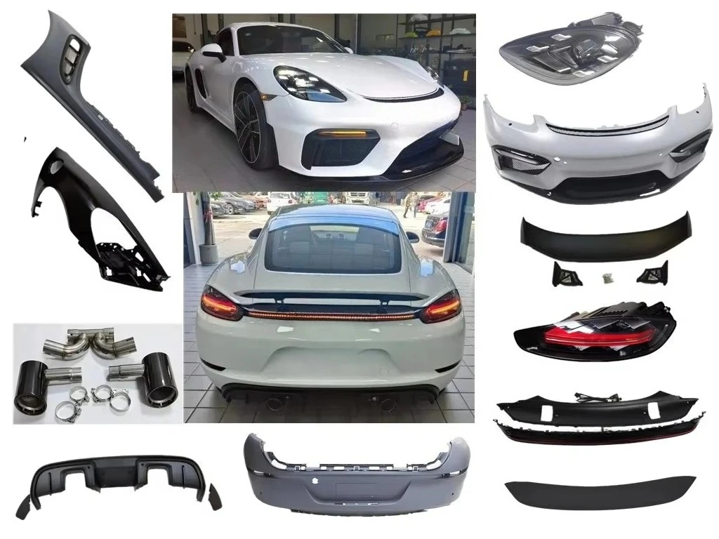 For Cayman 981 718 GT4 Customized Carbon Fiber Facelift & Replaceable Headlights Upgrade Front & Rear Bumper Kits
For Cayman 981 718 GT4 Customized Carbon Fiber Facelift & Replaceable Headlights Upgrade Front & Rear Bumper Kits