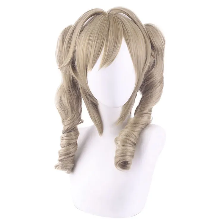 Synthetic Cosplay Wig Barbara-Inspired Twin Ponytail Clip-On Fantasy Anime Wig Split Type for Party Carnival Roleplay Costume
Synthetic Cosplay Wig Barbara-Inspired Twin Ponytail Clip-On Fantasy Anime Wig Split Type for Party Carnival Roleplay Costume