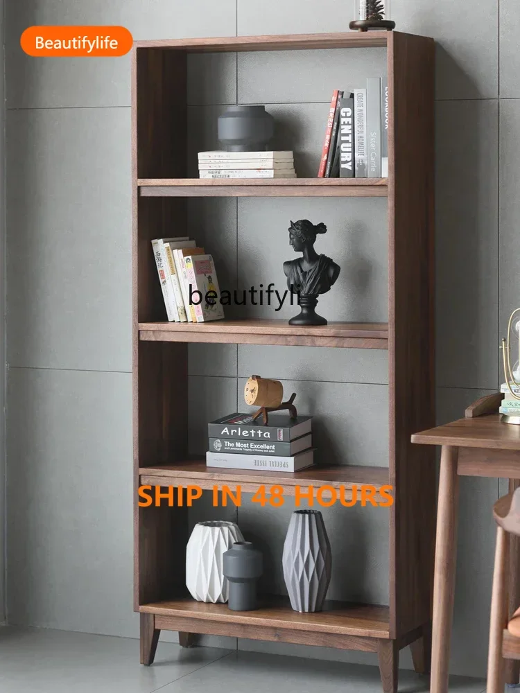 03 North American FAS black walnut Nordic all solid wood shelves study furniture simple lattice floor-to-ceiling bookcase
03 North American FAS black walnut Nordic all solid wood shelves study furniture simple lattice floor-to-ceiling bookcase