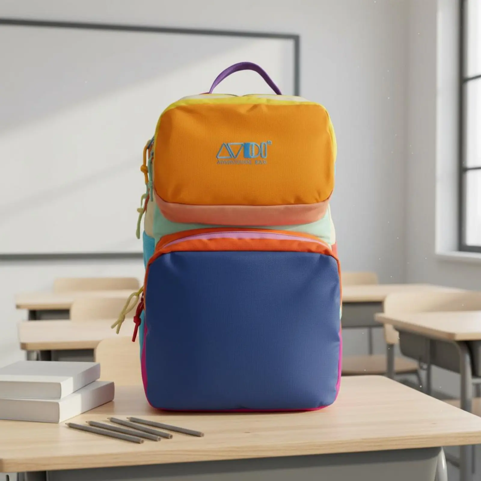 Multicolor Backpack Lightweight Patchwork Student Rucksack Dual-Compartment Chic Daypack Adjustable Straps School Bag
Multicolor Backpack Lightweight Patchwork Student Rucksack Dual-Compartment Chic Daypack Adjustable Straps School Bag