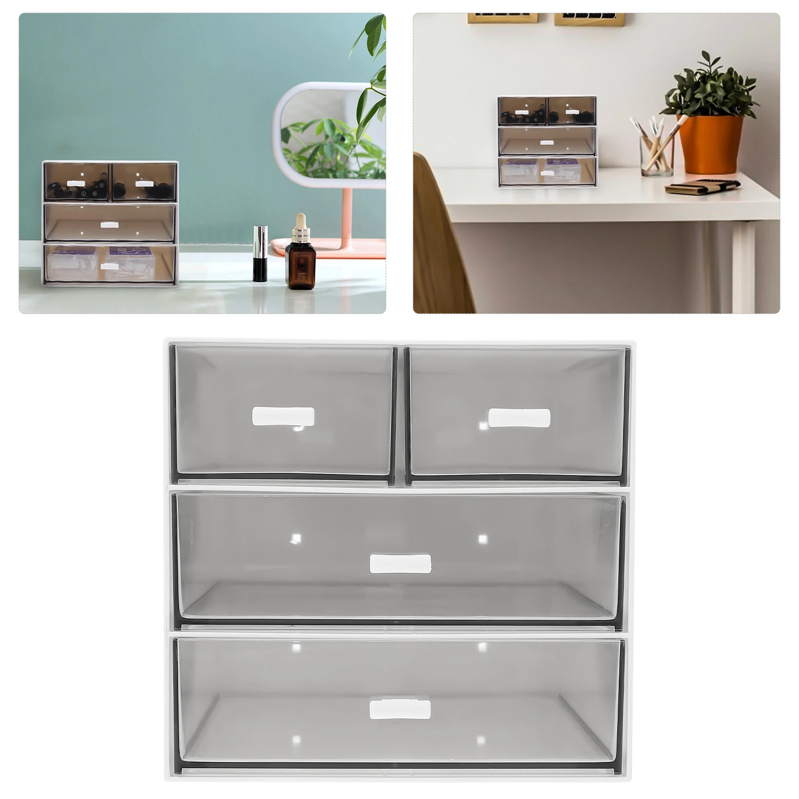 Multi layer Desktop ganizer Storage Box White Plastic Makeup Holder Cosmetics Boxes Letter Type ABS PP Material Keep Tidy Clean
Multi layer Desktop ganizer Storage Box White Plastic Makeup Holder Cosmetics Boxes Letter Type ABS PP Material Keep Tidy Clean