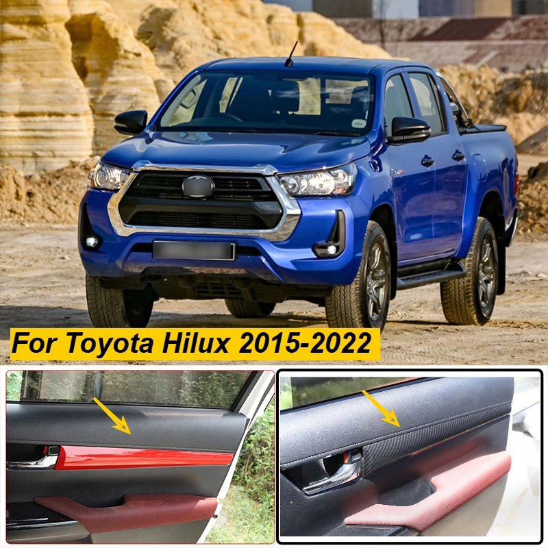Car Door Protector Panel Trim Decoration for Toyota Hilux 2015 2016 2017 2018 2019 2020 2021 ABS Carbon Fiber 4PCS accessories
Car Door Protector Panel Trim Decoration for Toyota Hilux 2015 2016 2017 2018 2019 2020 2021 ABS Carbon Fiber 4PCS accessories