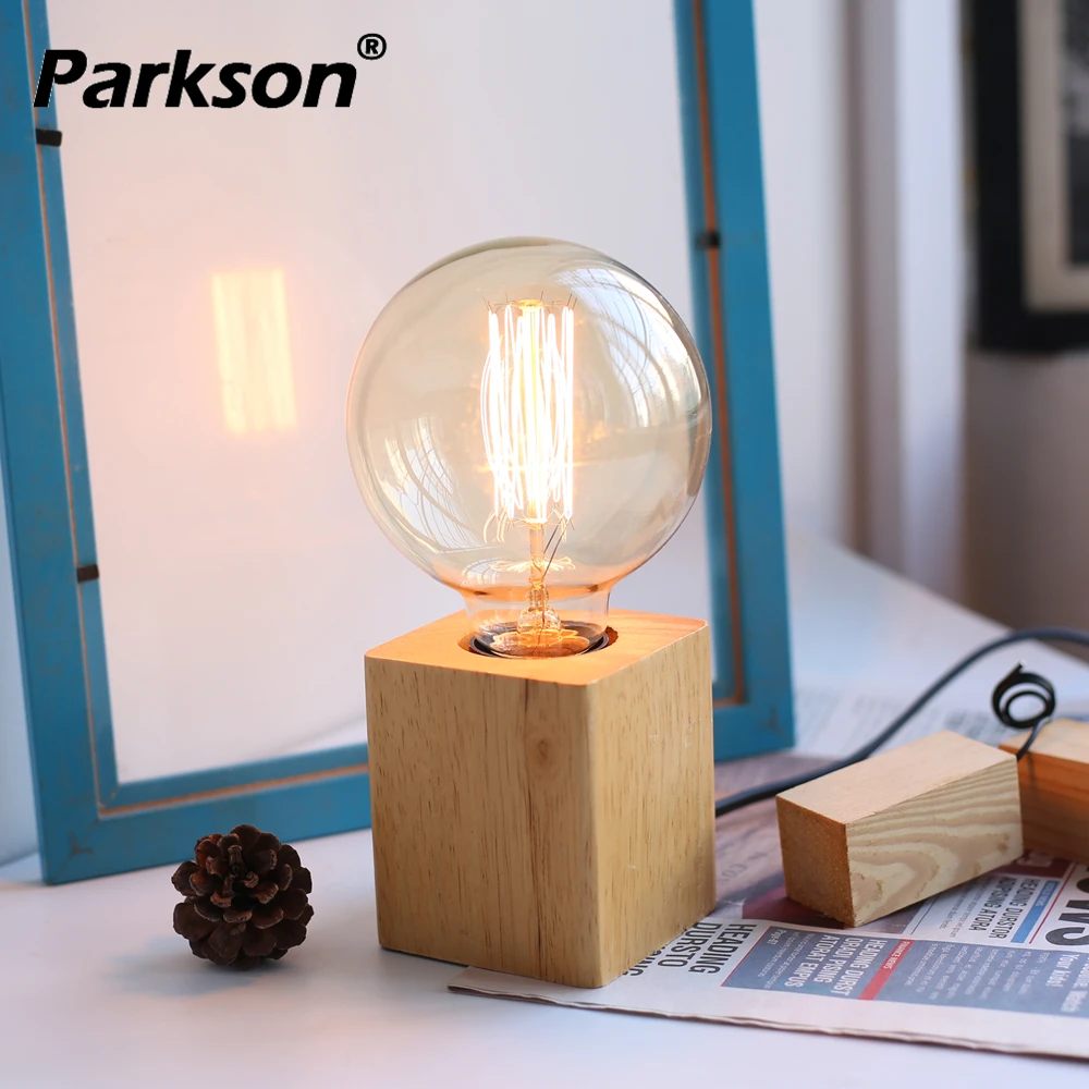 Retro Wooden Square Block Table Lamp E27 220V 110V Socket EU Plug Vintage Desk Lamp Night light Base Holder Bedside Lamp Decor
Retro Wooden Square Block Table Lamp E27 220V 110V Socket EU Plug Vintage Desk Lamp Night light Base Holder Bedside Lamp Decor