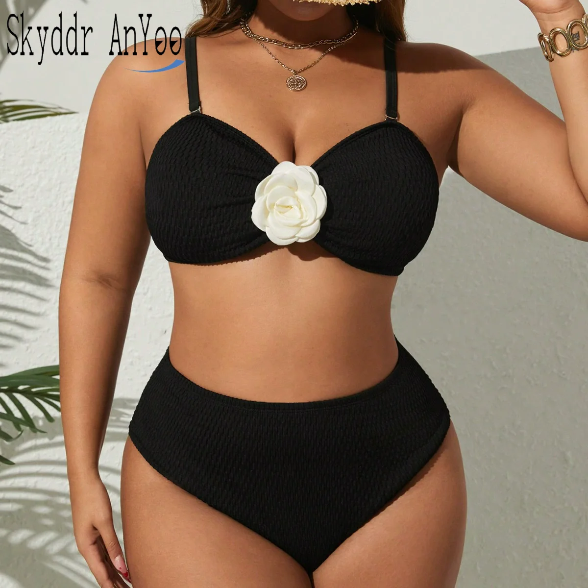Plus Size Women's Swimsuit 2025 Summer Two Pieces Black Sexy Tummy Control Bikinis Sets Beach Bathing Suit Swimwear
Plus Size Women's Swimsuit 2025 Summer Two Pieces Black Sexy Tummy Control Bikinis Sets Beach Bathing Suit Swimwear