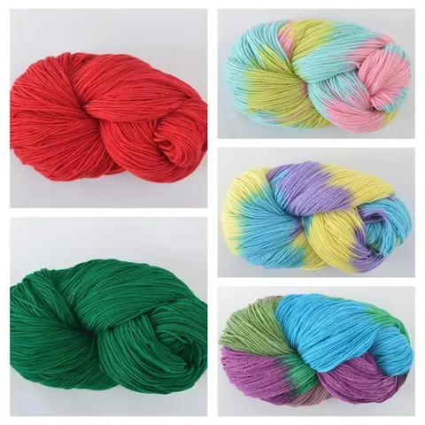 250g Gradient Medium Thick Wool Yarn for Hand Knitting Sweaters Scarfs Shawls Socks Crochet DIY Soft Comfortable Warm Thread Red