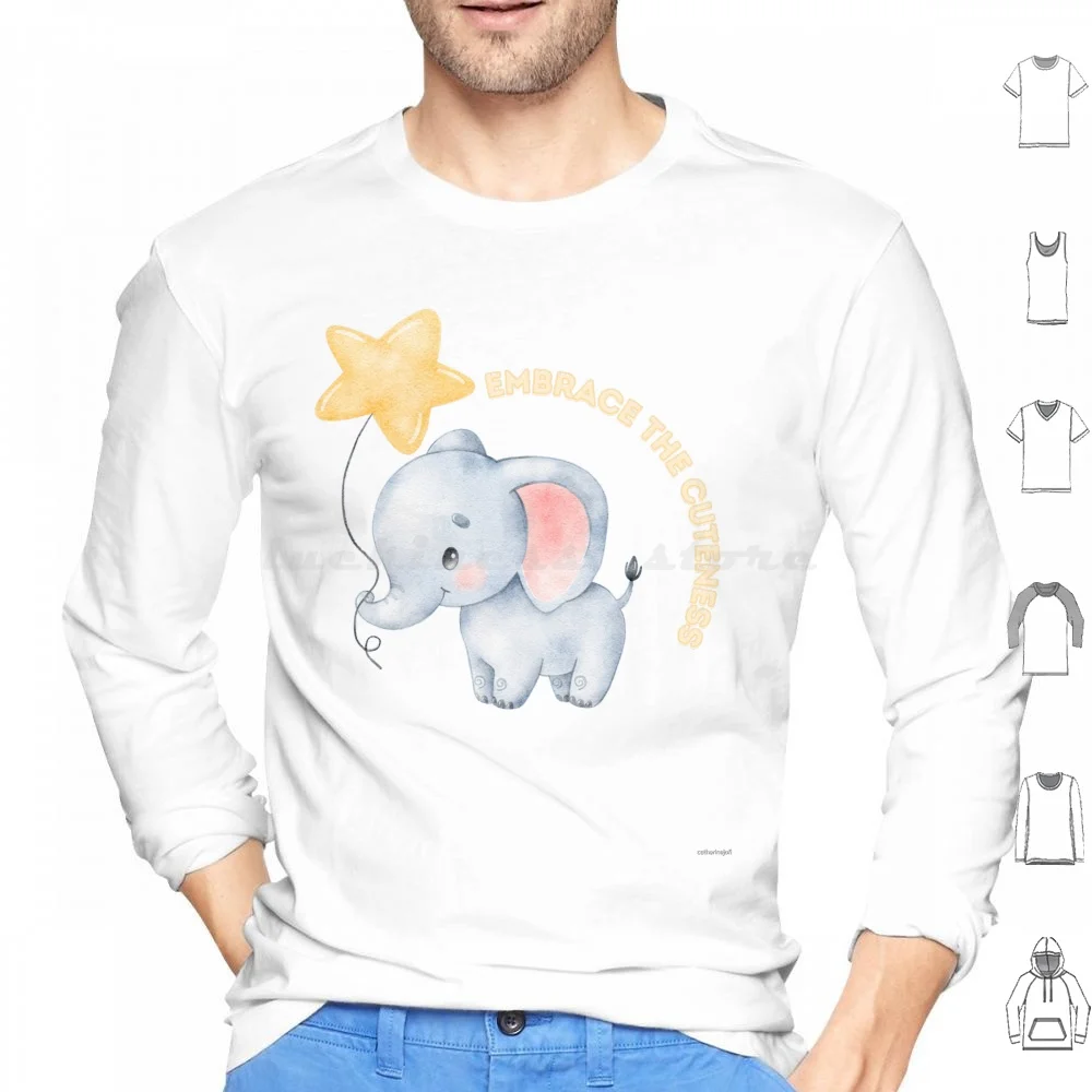 Cute Elephant With Heart Balloon Hoodie cotton Long Sleeve Elephant Yellow Balloon Cute Kiddish Child Loving Baby Elephant
Cute Elephant With Heart Balloon Hoodie cotton Long Sleeve Elephant Yellow Balloon Cute Kiddish Child Loving Baby Elephant