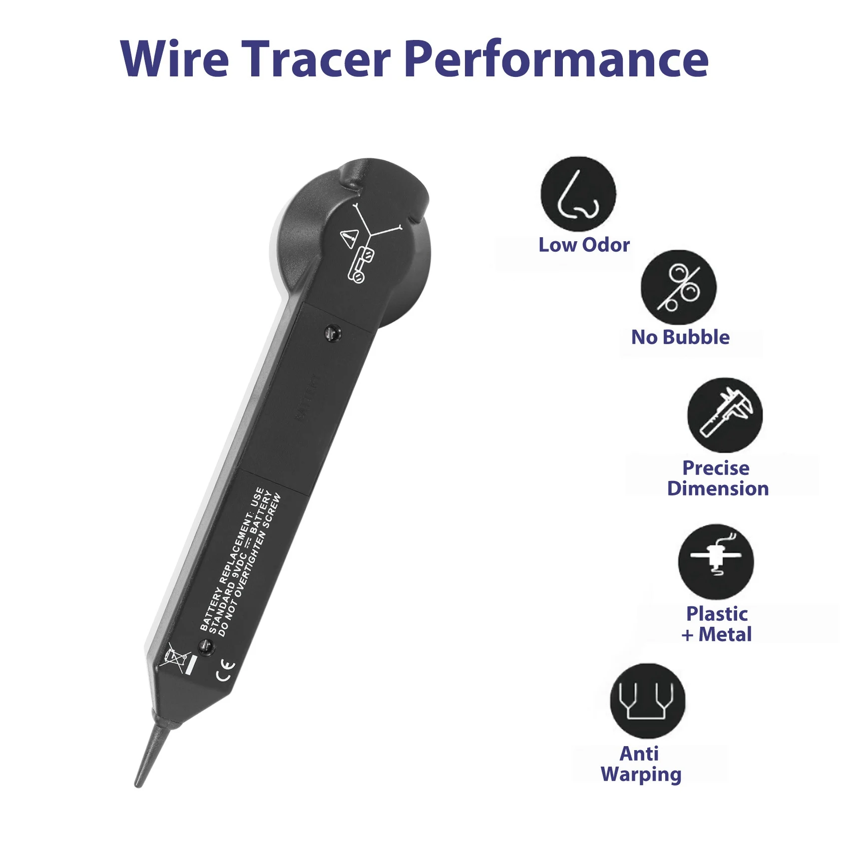 Wire Tracer Circuit Tester 200EP High Accuracy Cable Tone Generator Inductive Amplifier and Probe Kit with Adjustable HOT
Wire Tracer Circuit Tester 200EP High Accuracy Cable Tone Generator Inductive Amplifier and Probe Kit with Adjustable HOT