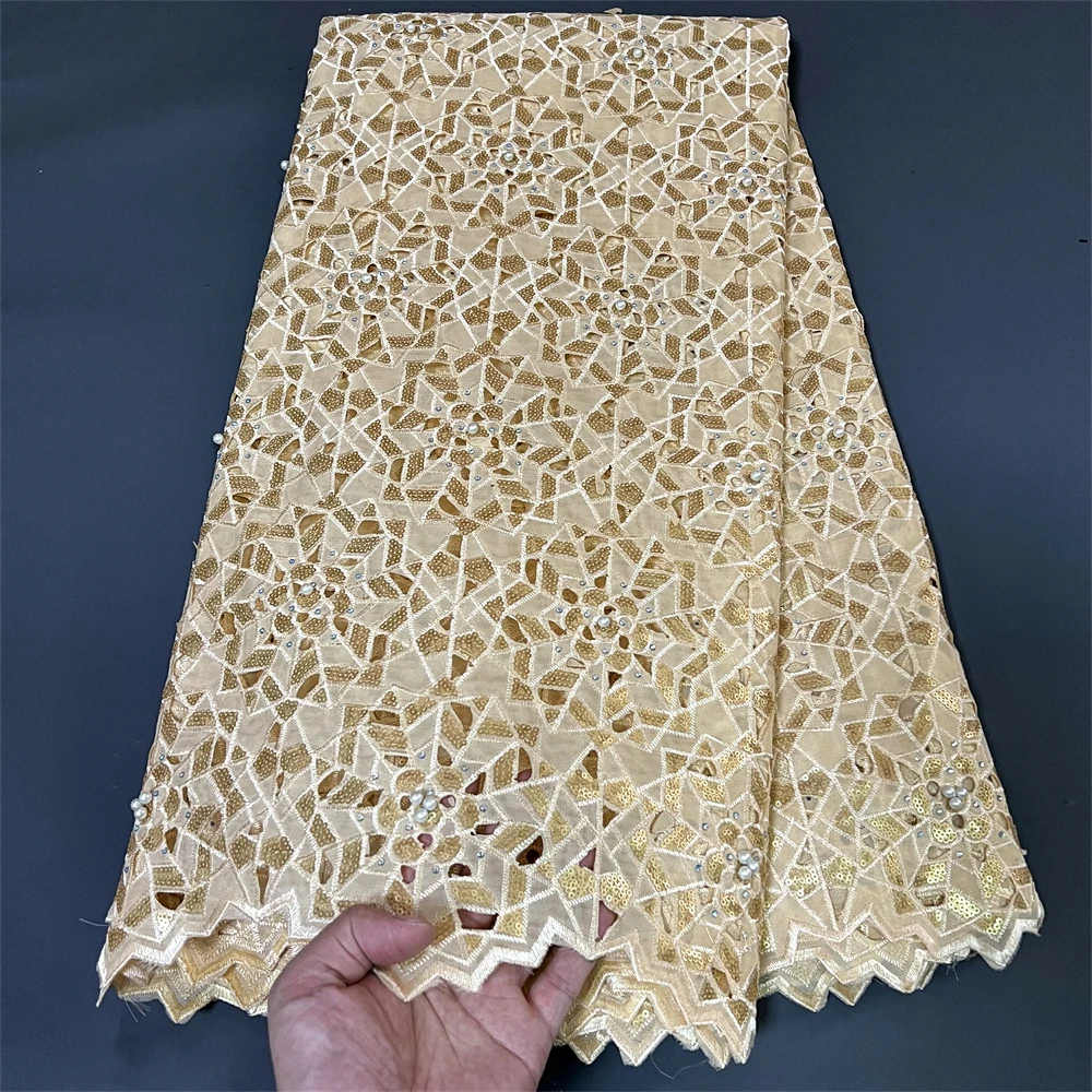 2023High Quality African Nigerian Tulle Lace Fabric Organza Embroidery Guipure Party Gown Dress Brocade Jacquard Wedding 5Yard
2023High Quality African Nigerian Tulle Lace Fabric Organza Embroidery Guipure Party Gown Dress Brocade Jacquard Wedding 5Yard