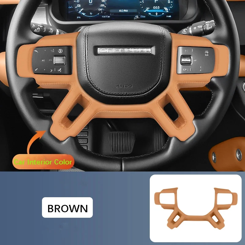 Car Color Interior Leather Steering Wheel Cover for Land Rover Defender 110/130/90 2020 2021 2022 2023 2024 2025
Car Color Interior Leather Steering Wheel Cover for Land Rover Defender 110/130/90 2020 2021 2022 2023 2024 2025