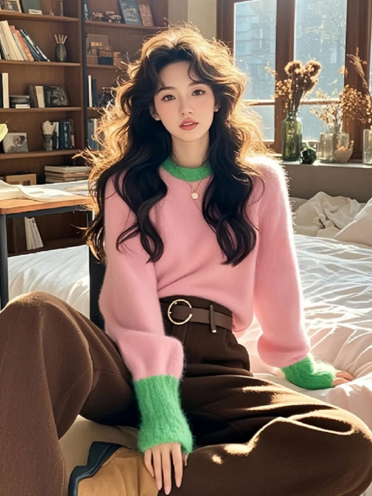 Dopamine Pink Knitted Base Shirt Women's Inner Wear Autumn Winter New Style Outerwear Lazy Style High End Sweater
Dopamine Pink Knitted Base Shirt Women's Inner Wear Autumn Winter New Style Outerwear Lazy Style High End Sweater
