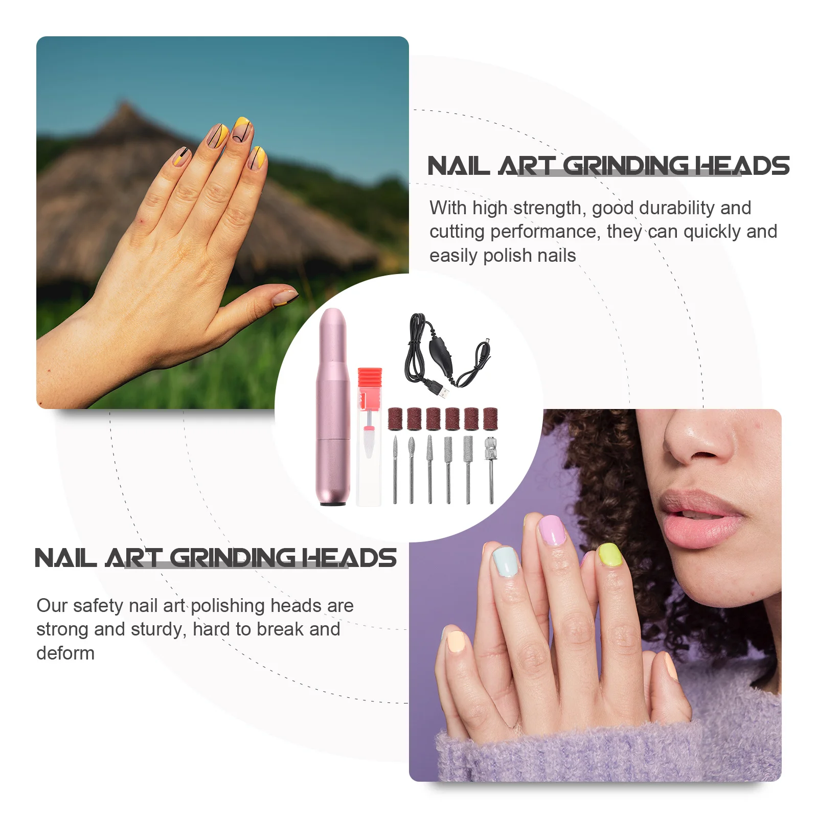 1Set Electric Nail Drill Kit Premium Portable Manicure Tool Kit for Sanding Polishing Nails Nail Salon Use Manicure Tools
1Set Electric Nail Drill Kit Premium Portable Manicure Tool Kit for Sanding Polishing Nails Nail Salon Use Manicure Tools