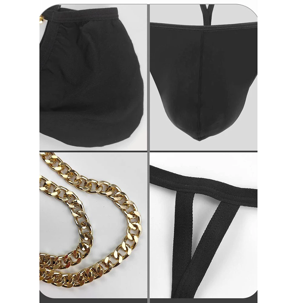 Fashion Sleepwear Mens Underwear Chain G-String G-string Ice Silk Jock Strap Knickers Nylon Panties See Through
Fashion Sleepwear Mens Underwear Chain G-String G-string Ice Silk Jock Strap Knickers Nylon Panties See Through