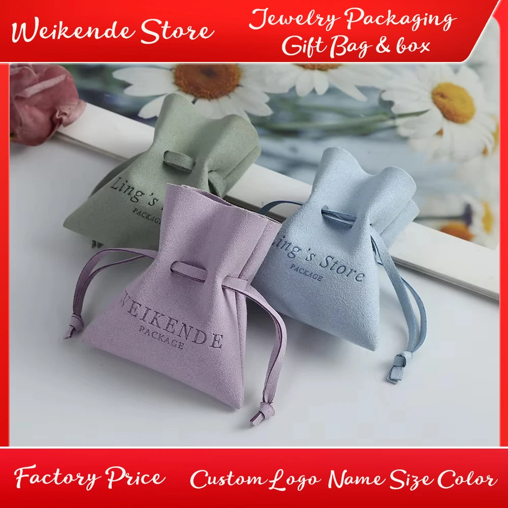 100pcs Customize Logo Microfiber Jewelry Pouch 7x8cm Small Gift Bag Drawstring Jewelry Organizer Packaging Candy Wedding Favors
100pcs Customize Logo Microfiber Jewelry Pouch 7x8cm Small Gift Bag Drawstring Jewelry Organizer Packaging Candy Wedding Favors
