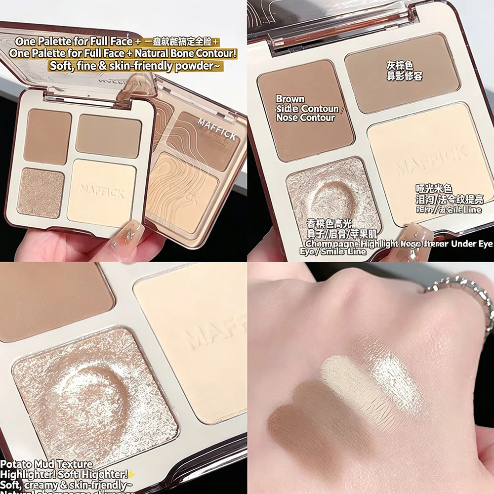 Natural Stereoscopic Face Powder Palette Matte Bronzer Contour Shading Multifunctional Highlighter Cosmetic Blush gift
Natural Stereoscopic Face Powder Palette Matte Bronzer Contour Shading Multifunctional Highlighter Cosmetic Blush gift