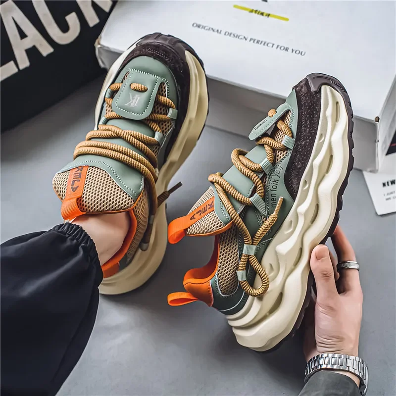 Fashion Men Casual Sneakers Outdoor Tennis Running Sports Shoes Street Style Lace Up Platform Sneakers Comfort Skateboard Shoes
Fashion Men Casual Sneakers Outdoor Tennis Running Sports Shoes Street Style Lace Up Platform Sneakers Comfort Skateboard Shoes