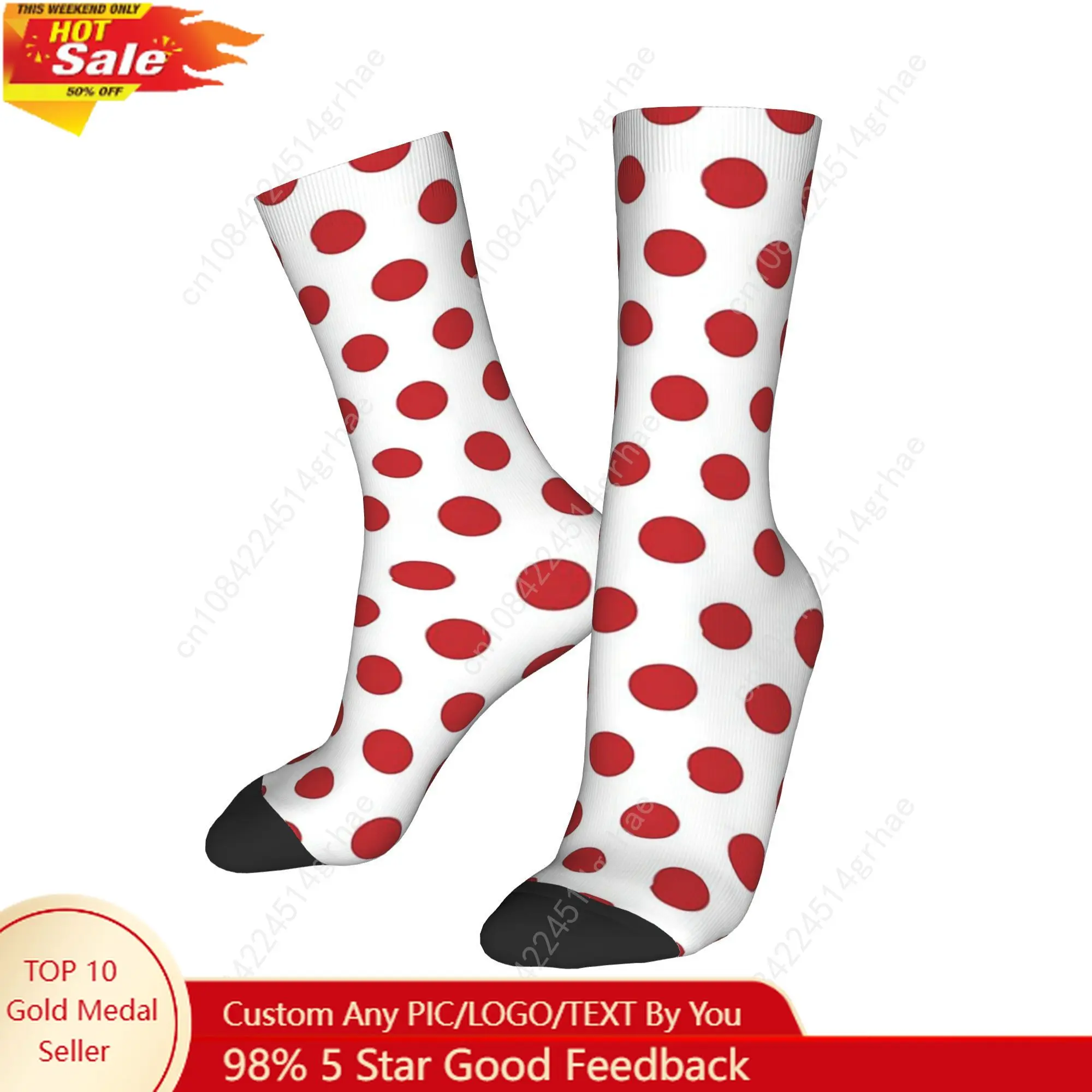 Красные белые носки в горошек в стиле Харадзюку, впитывающие пот чулки, всесезонные длинные носки, аксессуары для мужчин и женщин, подарок на день рождения
Красные белые носки в горошек в стиле Харадзюку, впитывающие пот чулки, всесезонные длинные носки, аксессуары для мужчин и женщин, подарок на день рождения