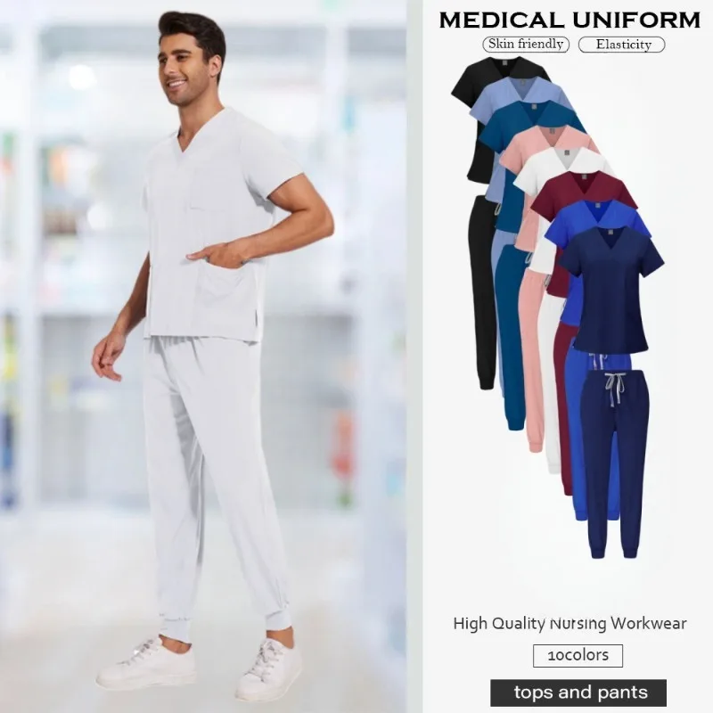 Summer Pet Hospital Doctor's Nursing Work Clothes Men's and Women's Handwashing Clothes Brushing Clothes Set
Summer Pet Hospital Doctor's Nursing Work Clothes Men's and Women's Handwashing Clothes Brushing Clothes Set
