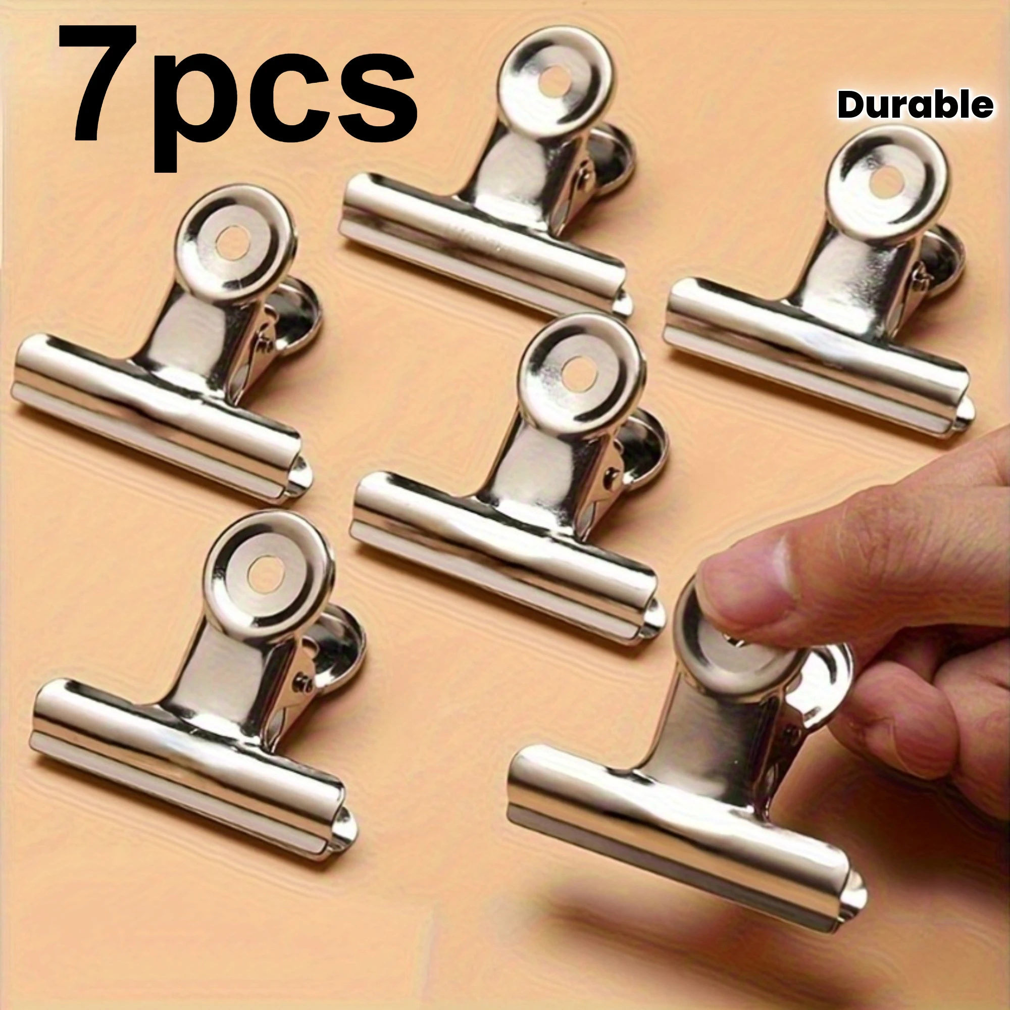 7pcs Heavy-Duty Stainless Steel Food Bag Sealing Clips | Reusable Multi-Functional Clips for Kitchen, Office, School
7pcs Heavy-Duty Stainless Steel Food Bag Sealing Clips | Reusable Multi-Functional Clips for Kitchen, Office, School