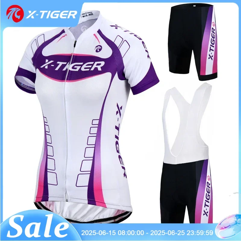 X-Tiger Women Cycling Set Team Skinsuit Short Uniform Cycling Jersey Sets Female Bike Shirts Shorts 5D Gel Pad Sports Equipment
X-Tiger Women Cycling Set Team Skinsuit Short Uniform Cycling Jersey Sets Female Bike Shirts Shorts 5D Gel Pad Sports Equipment