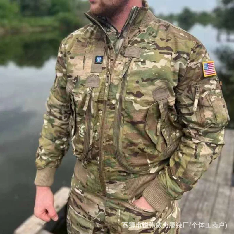 Amazon Four Seasons Air Force Pilot Single Jacket Мужская бейсбольная куртка Короткая тактическая куртка с воротником-стойкой Комфортная куртка
Amazon Four Seasons Air Force Pilot Single Jacket Мужская бейсбольная куртка Короткая тактическая куртка с воротником-стойкой Комфортная куртка