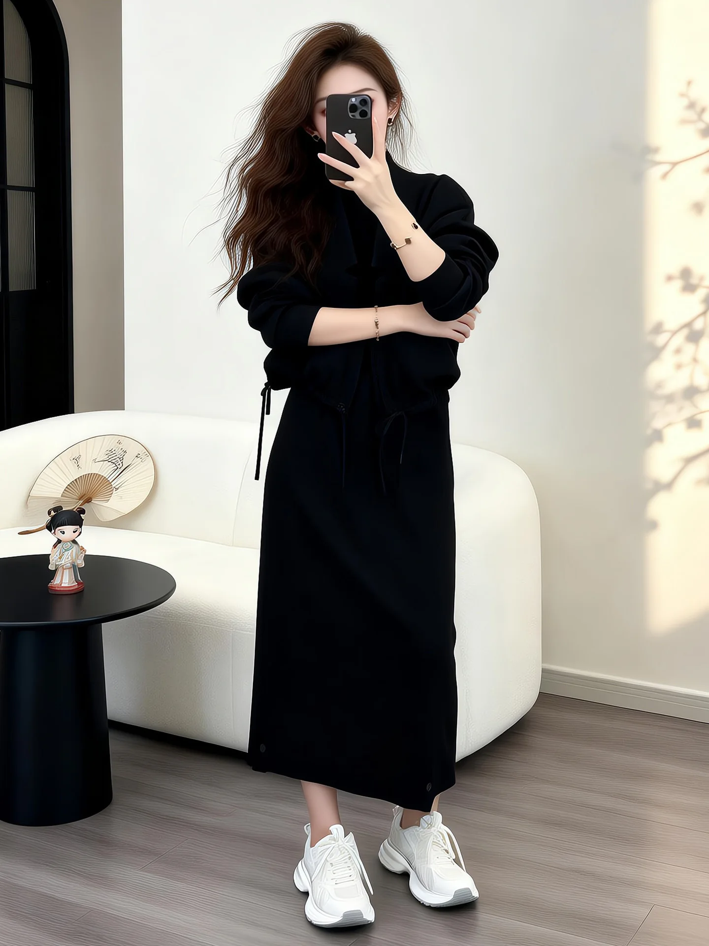 Spring Autumn Women's Long Sleeve Open Cardigan Slim Fit Base Layer Weight Loss Skirt Three Piece Set Fashionable Commut...
Spring Autumn Women's Long Sleeve Open Cardigan Slim Fit Base Layer Weight Loss Skirt Three Piece Set Fashionable Commut...