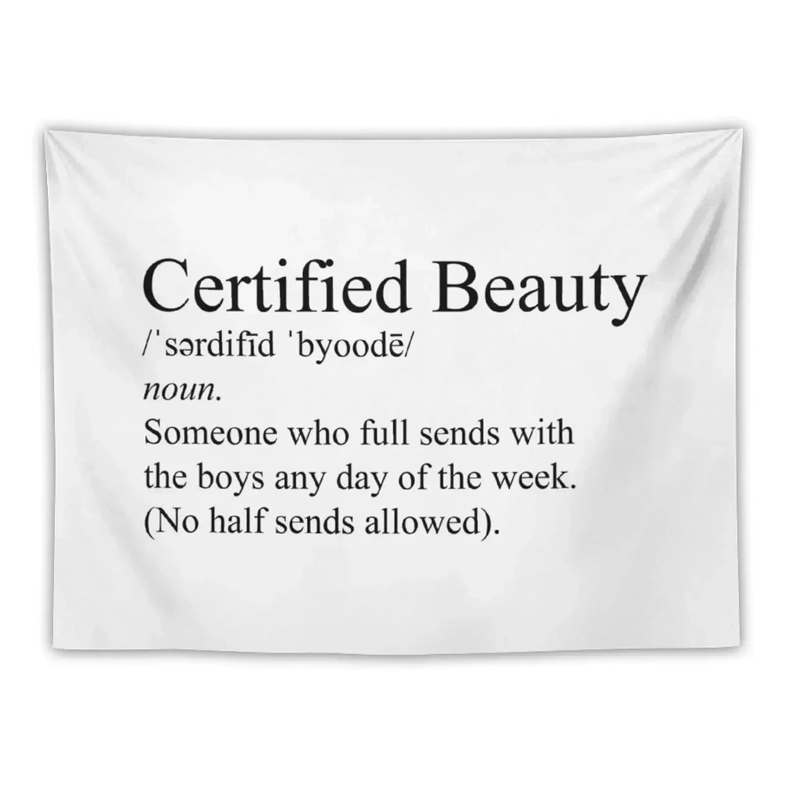 Certified Beauty Tapestry Aesthetic Room Decorations Wall Decoration Items Bedroom Decorations Tapestry
Certified Beauty Tapestry Aesthetic Room Decorations Wall Decoration Items Bedroom Decorations Tapestry